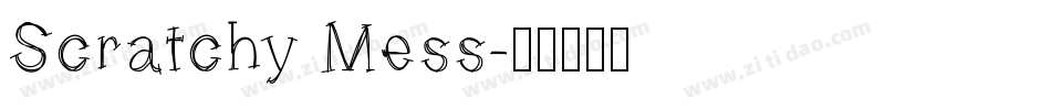 Scratchy Mess字体转换